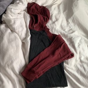 Color block hoodie